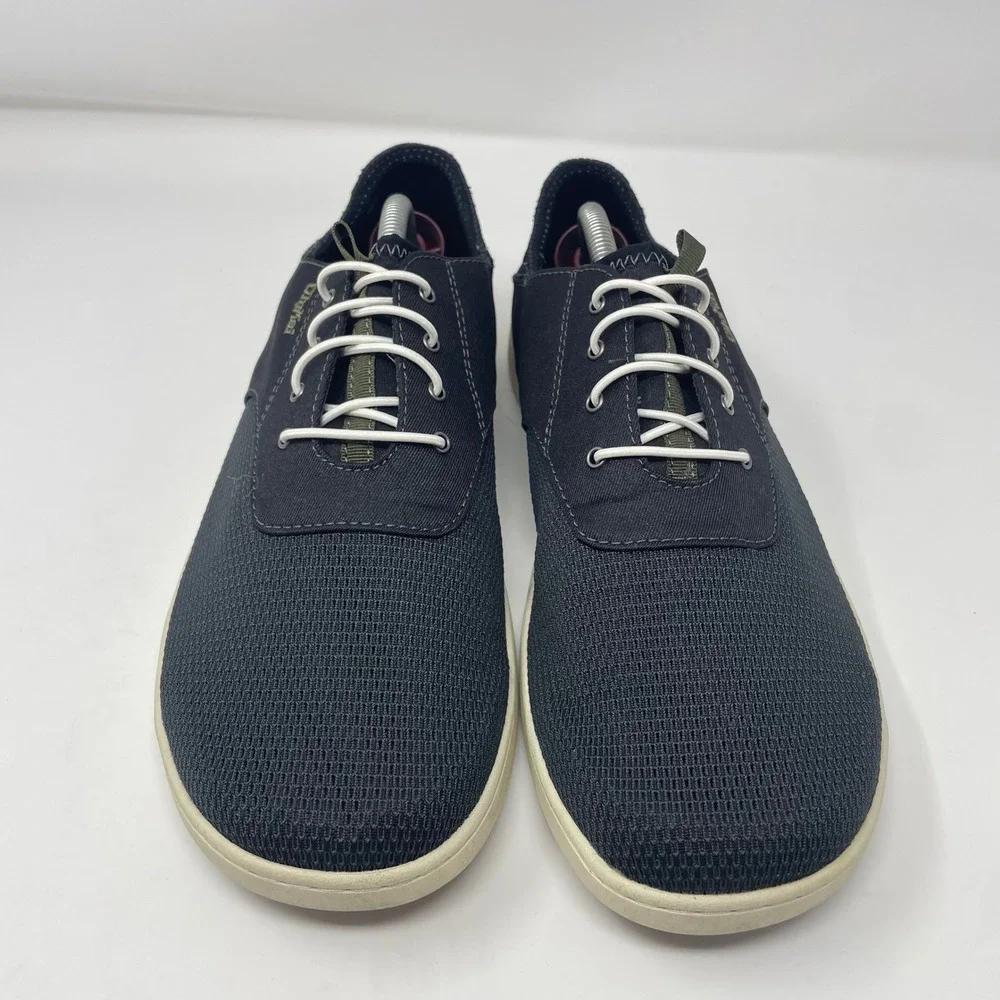 OluKai Nohea Moku Mens Boat Shoes Dark Navy Mesh Sneakers 10283-4040 Size 10